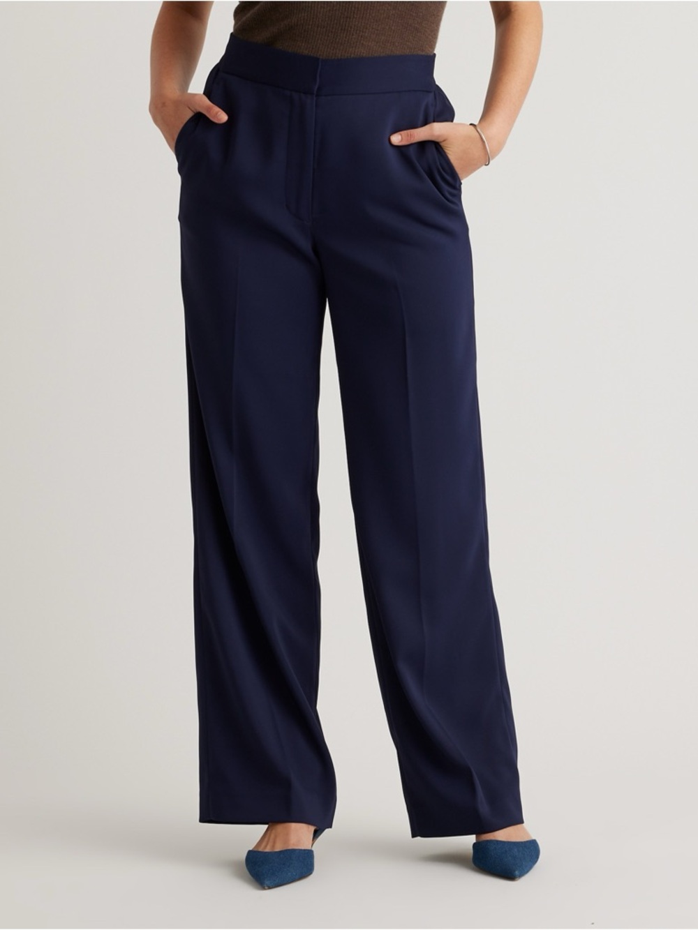 Quince Stretch Crepe Classic Trouser Pants